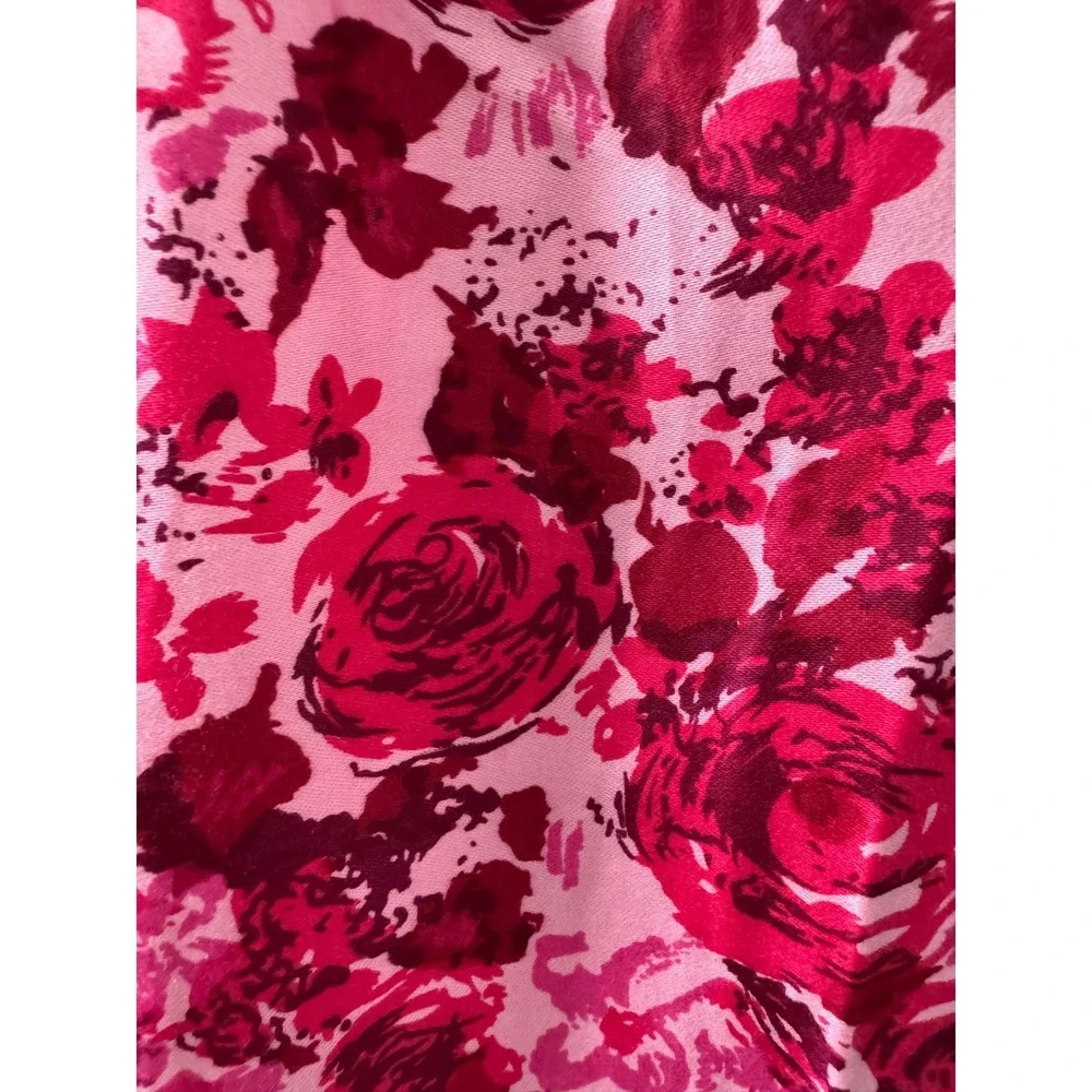 Vintage 1950's Floral Print Dress Sz S - Picture 3 of 10